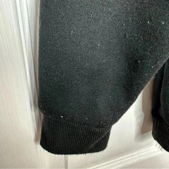 Happy Holidays! Christmas Snowman Sweatshirt Black Size Medium - Picture 16 of 16